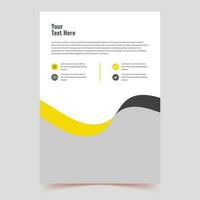 clean brochure template with minimalist concept and modern style use for business proposal and annual report, banner, book cover design, admission banner vector