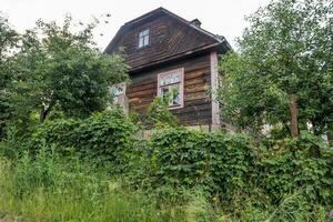 example of hundred-year-old historical building and homestead of private sector in city photo