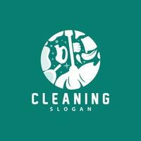 Cleaning Logo, Vector Cleaning Clean Service, Simple Minimalist Design, Icon Symbol Illustration