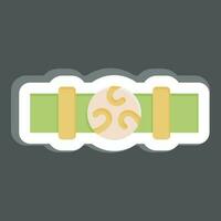 Sticker Belt. related to Celtic symbol. simple design editable. simple illustration vector