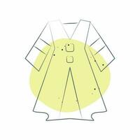 Icon Dress. related to Celtic symbol. Color Spot Style. simple design editable. simple illustration vector