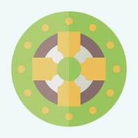 Icon Coin. related to Celtic symbol. flat style. simple design editable. simple illustration vector