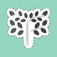 Sticker line cut Celtic. related to Celtic symbol. simple design editable. simple illustration vector