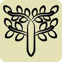 Icon Celtic. related to Celtic symbol. hand drawn style. simple design editable. simple illustration vector