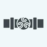 Icon Belt. related to Celtic symbol. glyph style. simple design editable. simple illustration vector