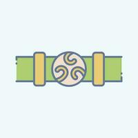 Icon Belt. related to Celtic symbol. doodle style. simple design editable. simple illustration vector