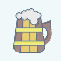 Icon Beer. related to Celtic symbol. doodle style. simple design editable. simple illustration vector