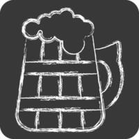 Icon Beer. related to Celtic symbol. chalk Style. simple design editable. simple illustration vector