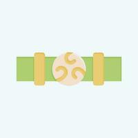 Icon Belt. related to Celtic symbol. flat style. simple design editable. simple illustration vector