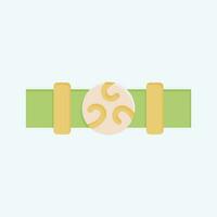 Icon Belt. related to Celtic symbol. flat style. simple design editable. simple illustration vector