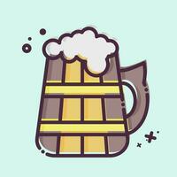 Icon Beer. related to Celtic symbol. MBE style. simple design editable. simple illustration vector