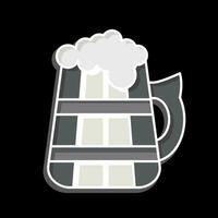 Icon Beer. related to Celtic symbol. glossy style. simple design editable. simple illustration vector