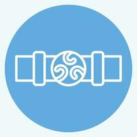Icon Belt. related to Celtic symbol. blue eyes style. simple design editable. simple illustration vector