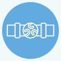 Icon Belt. related to Celtic symbol. blue eyes style. simple design editable. simple illustration vector