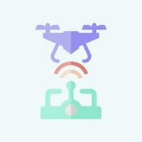 Icon Wireless Control. related to Drone symbol. flat style. simple design editable. simple illustration vector