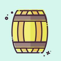 Icon Barrel. related to Celtic symbol. MBE style. simple design editable. simple illustration vector