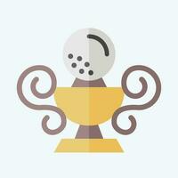 Icon Trophy. related to Golf symbol. flat style. simple design editable. simple illustration vector