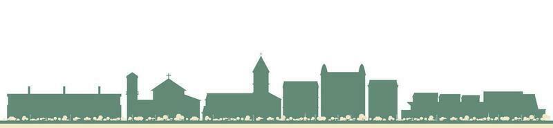Abstract Cannes France City Skyline with Color Buildings. Business Travel and Tourism Concept with Modern Architecture. vector