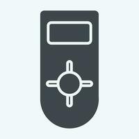 Icon Remote control 2. related to Air Conditioning symbol. glyph style. simple design editable. simple illustration vector