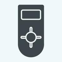 Icon Remote control 2. related to Air Conditioning symbol. glyph style. simple design editable. simple illustration vector