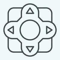 Icon Remote Control. related to Air Conditioning symbol. line style. simple design editable. simple illustration vector