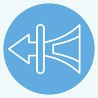 Icon Pure Mood. related to Air Conditioning symbol. blue eyes style. simple design editable. simple illustration vector