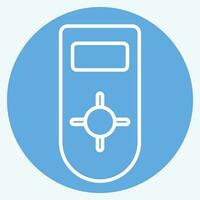 Icon Remote control 2. related to Air Conditioning symbol. blue eyes style. simple design editable. simple illustration vector