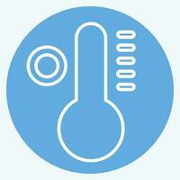 Icon Temperature. related to Air Conditioning symbol. blue eyes style. simple design editable. simple illustration vector