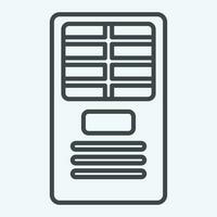 Icon Free Standing. related to Air Conditioning symbol. line style. simple design editable. simple illustration vector