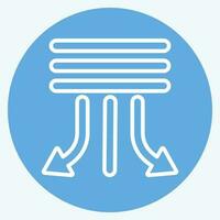 Icon Swing. related to Air Conditioning symbol. blue eyes style. simple design editable. simple illustration vector