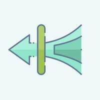 Icon Pure Mood. related to Air Conditioning symbol. doodle style. simple design editable. simple illustration vector