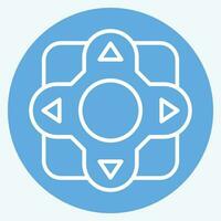 Icon Remote Control. related to Air Conditioning symbol. blue eyes style. simple design editable. simple illustration vector