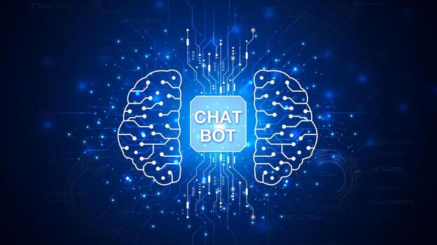 Chatbot are assistant conversation for provide access to data growth of business in online network, Robot application and global connection, AI, Artificial intelligence. photo