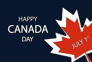 Happy Canada day background template vector illustration