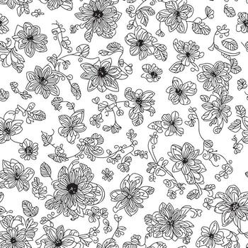 floral sin costura modelo. diagonal flor líneas modelo antecedentes. plano resumen flor líneas modelo. Derecho rayas textura antecedentes. línea modelo vector ilustración antecedentes.