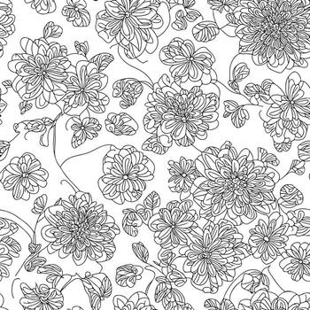 floral sin costura modelo. diagonal flor líneas modelo antecedentes. plano resumen flor líneas modelo. Derecho rayas textura antecedentes. línea modelo vector ilustración antecedentes.