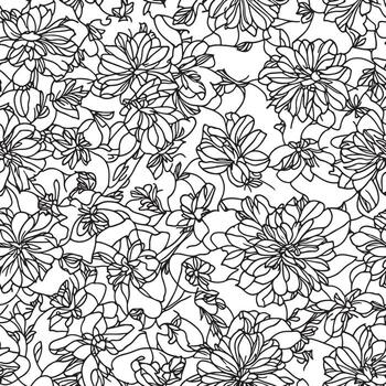 floral sin costura modelo. diagonal flor líneas modelo antecedentes. plano resumen flor líneas modelo. Derecho rayas textura antecedentes. línea modelo vector ilustración antecedentes.