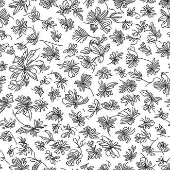 floral sin costura modelo. diagonal flor líneas modelo antecedentes. plano resumen flor líneas modelo. Derecho rayas textura antecedentes. línea modelo vector ilustración antecedentes.