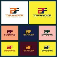 bf letra logo o bf texto logo y bf palabra logo diseño. vector