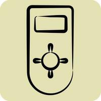 Icon Remote control 2. related to Air Conditioning symbol. hand drawn style. simple design editable. simple illustration vector