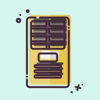 Icon Free Standing. related to Air Conditioning symbol. MBE style. simple design editable. simple illustration vector