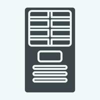 Icon Free Standing. related to Air Conditioning symbol. glyph style. simple design editable. simple illustration vector