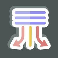 Sticker Swing. related to Air Conditioning symbol. simple design editable. simple illustration vector