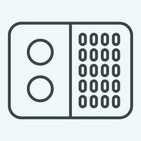 Icon Panel. related to Air Conditioning symbol. line style. simple design editable. simple illustration vector