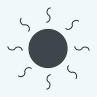 Icon Heating. related to Air Conditioning symbol. glyph style. simple design editable. simple illustration vector