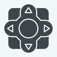 Icon Remote Control. related to Air Conditioning symbol. glyph style. simple design editable. simple illustration vector
