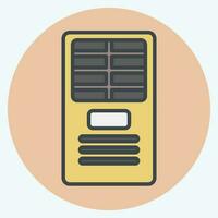 Icon Free Standing. related to Air Conditioning symbol. color mate style. simple design editable. simple illustration vector