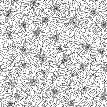 floral sin costura modelo. diagonal flor líneas modelo antecedentes. plano resumen flor líneas modelo. Derecho rayas textura antecedentes. línea modelo vector ilustración antecedentes.
