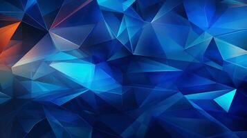 A blue polygon technology background, generated by ai photo