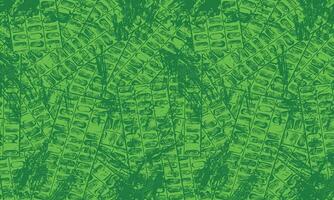 green abstract grunge pattern background design vector